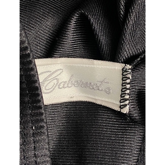 Vintage Cabernet Silky Black‎ Lace Slip Skirt Whimsigoth Fairy Grunge Emo Goth M - Picture 5 of 6